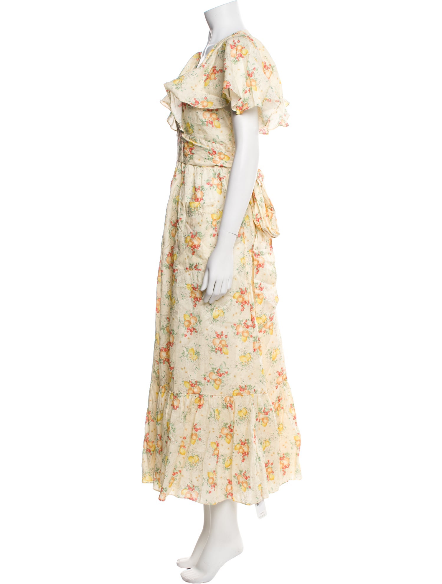 DÔEN Floral Print Long Dress w/ Tags