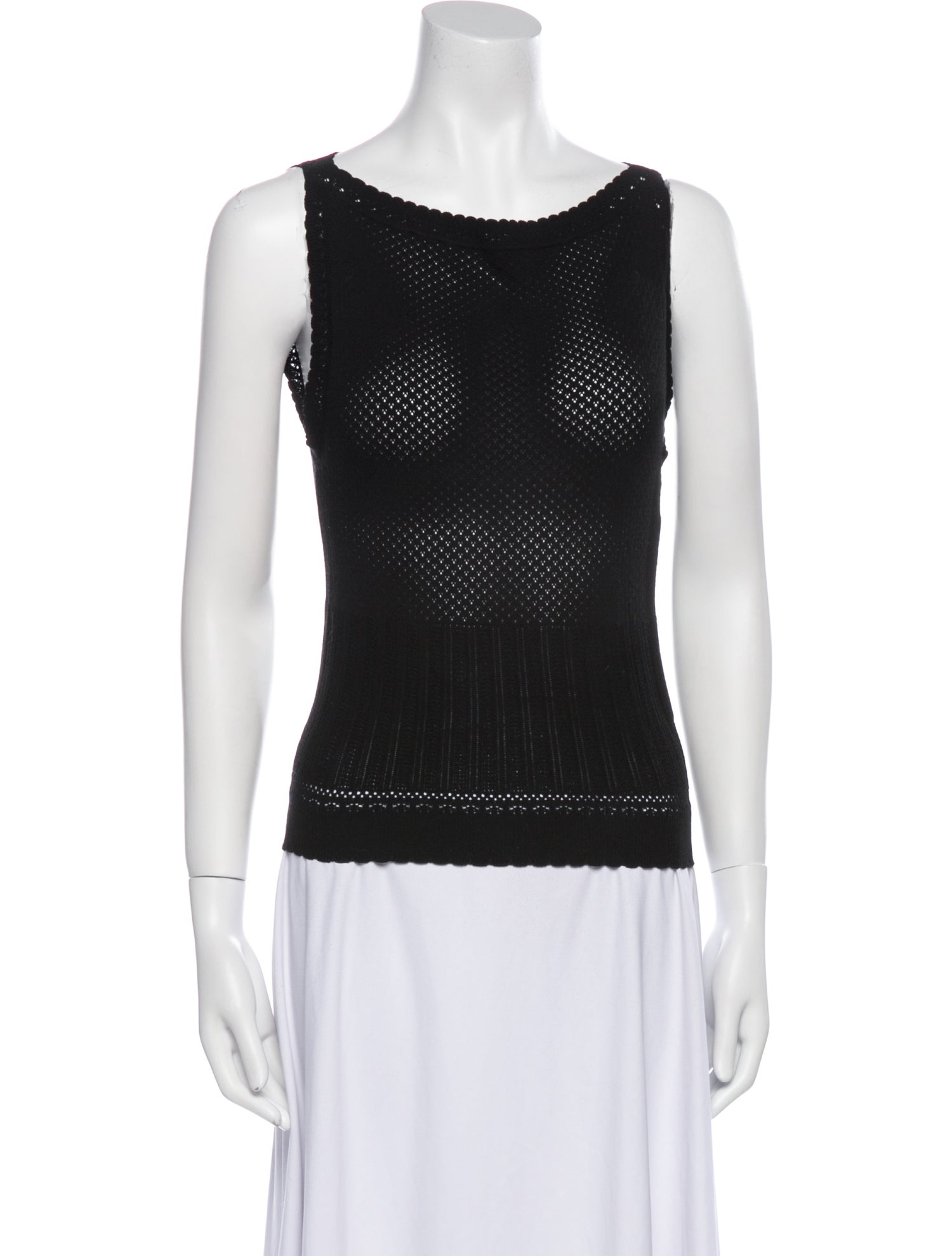 DÔEN Bateau Neckline Sleeveless Top