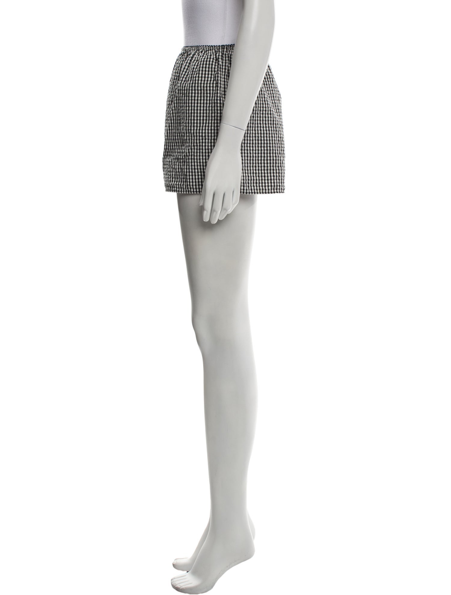 DÔEN Plaid Print Mini Shorts