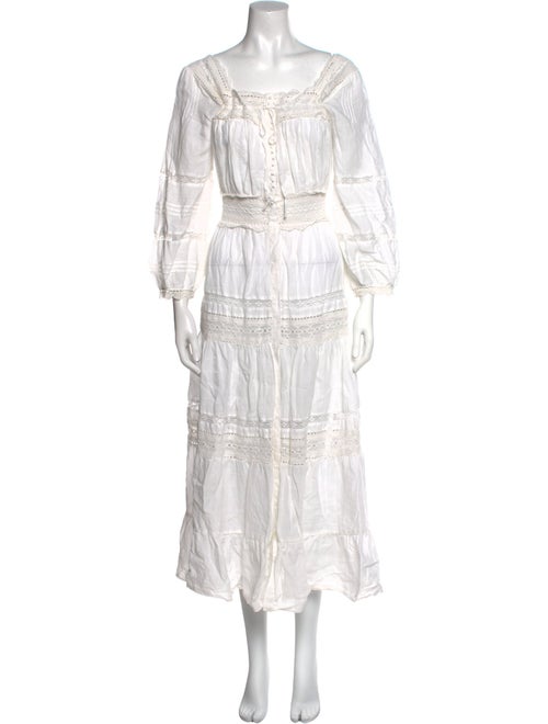 DÔEN Square Neckline Midi Length Dress