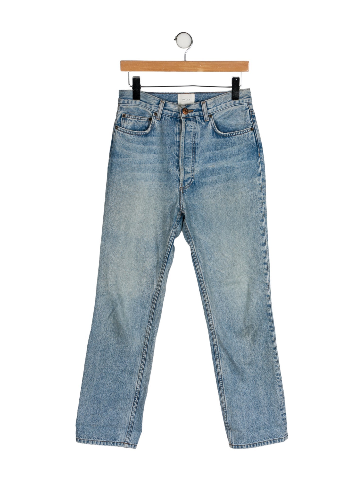 DÔEN High-Rise Straight Leg Jeans