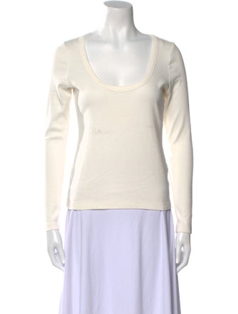 DÔEN Scoop Neck Long Sleeve Top