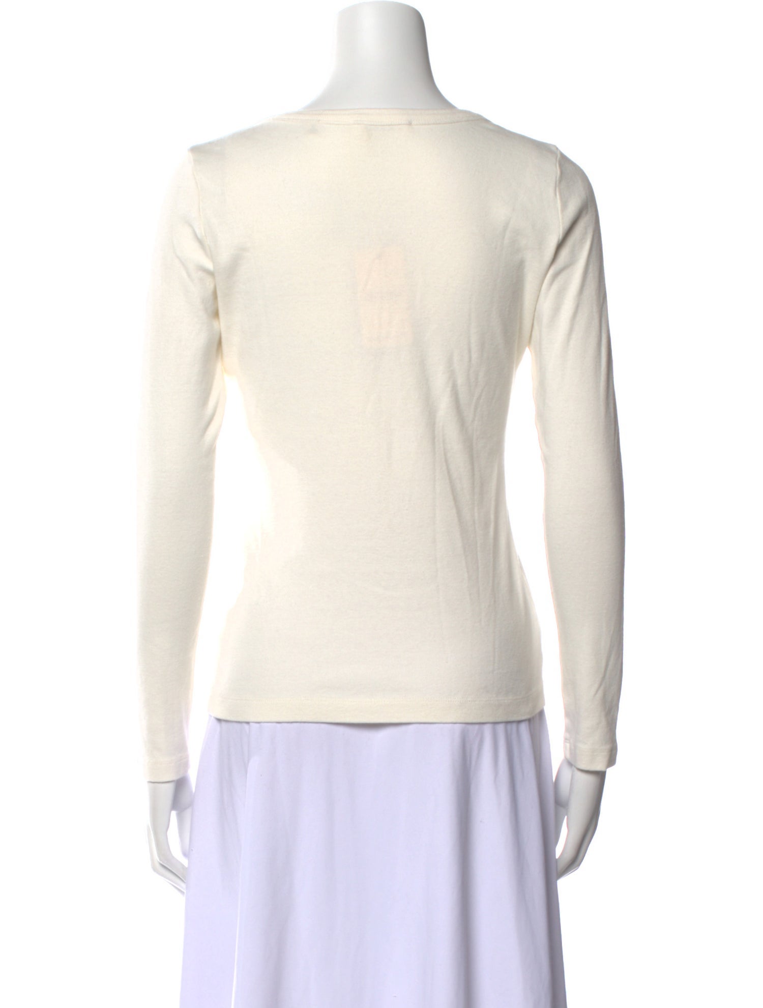 DÔEN Scoop Neck Long Sleeve Top