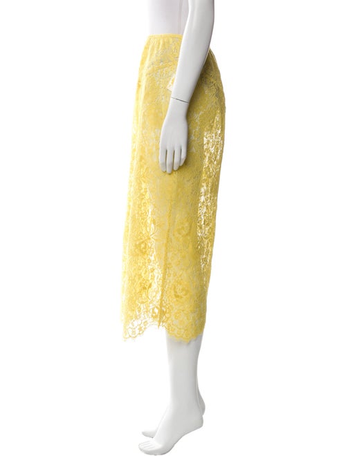 DÔEN Lace Pattern Midi Length Skirt