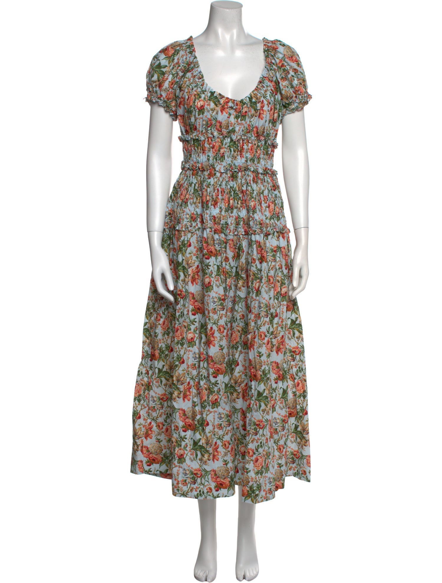 DÔEN Floral Print Long Dress