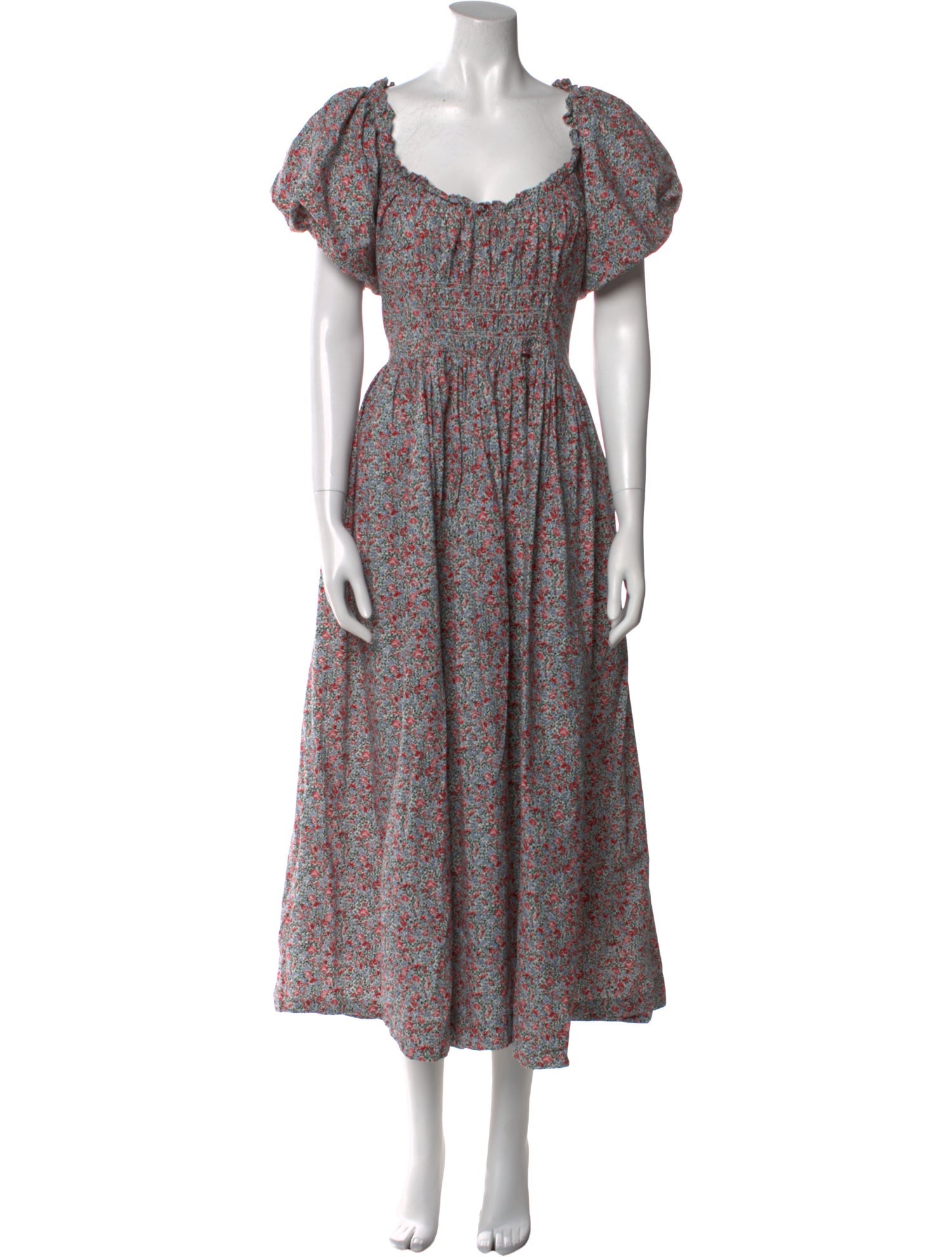 DÔEN Floral Print Long Dress