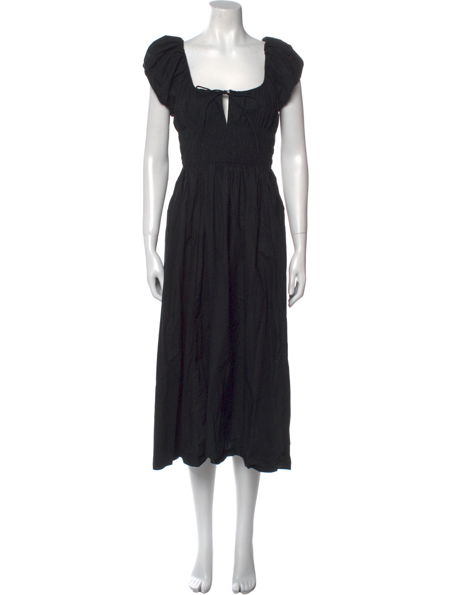 DÔEN Square Neckline Midi Length Dress