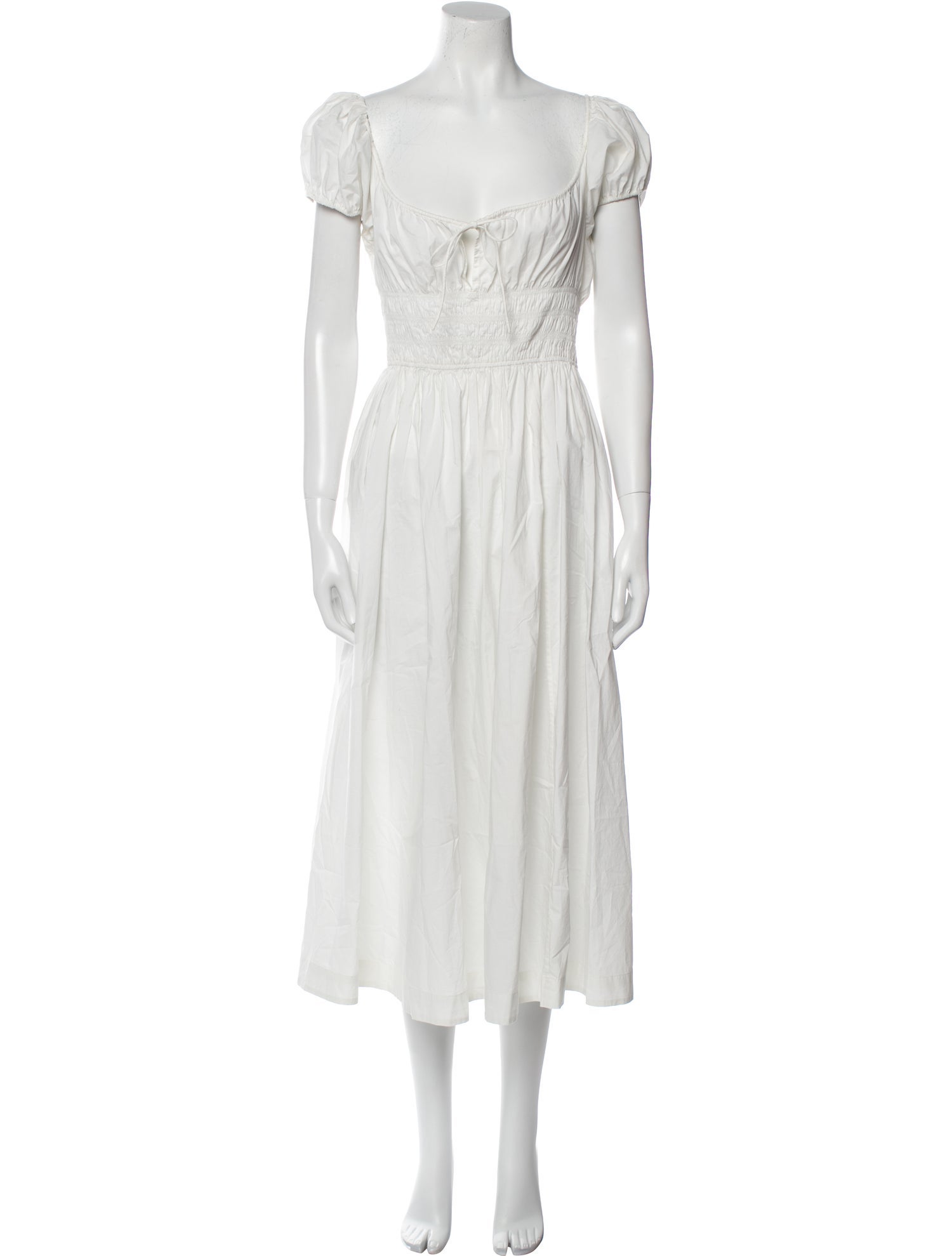 DÔEN Square Neckline Midi Length Dress