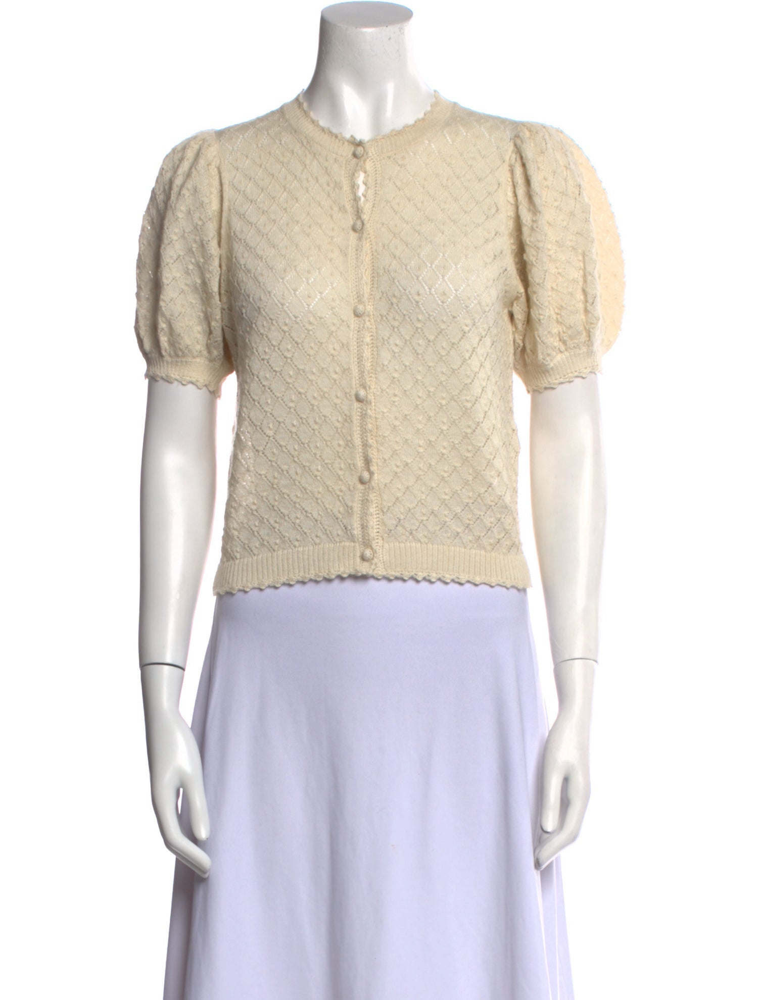 DÔEN Baby Alpaca Crew Neck Crop Top