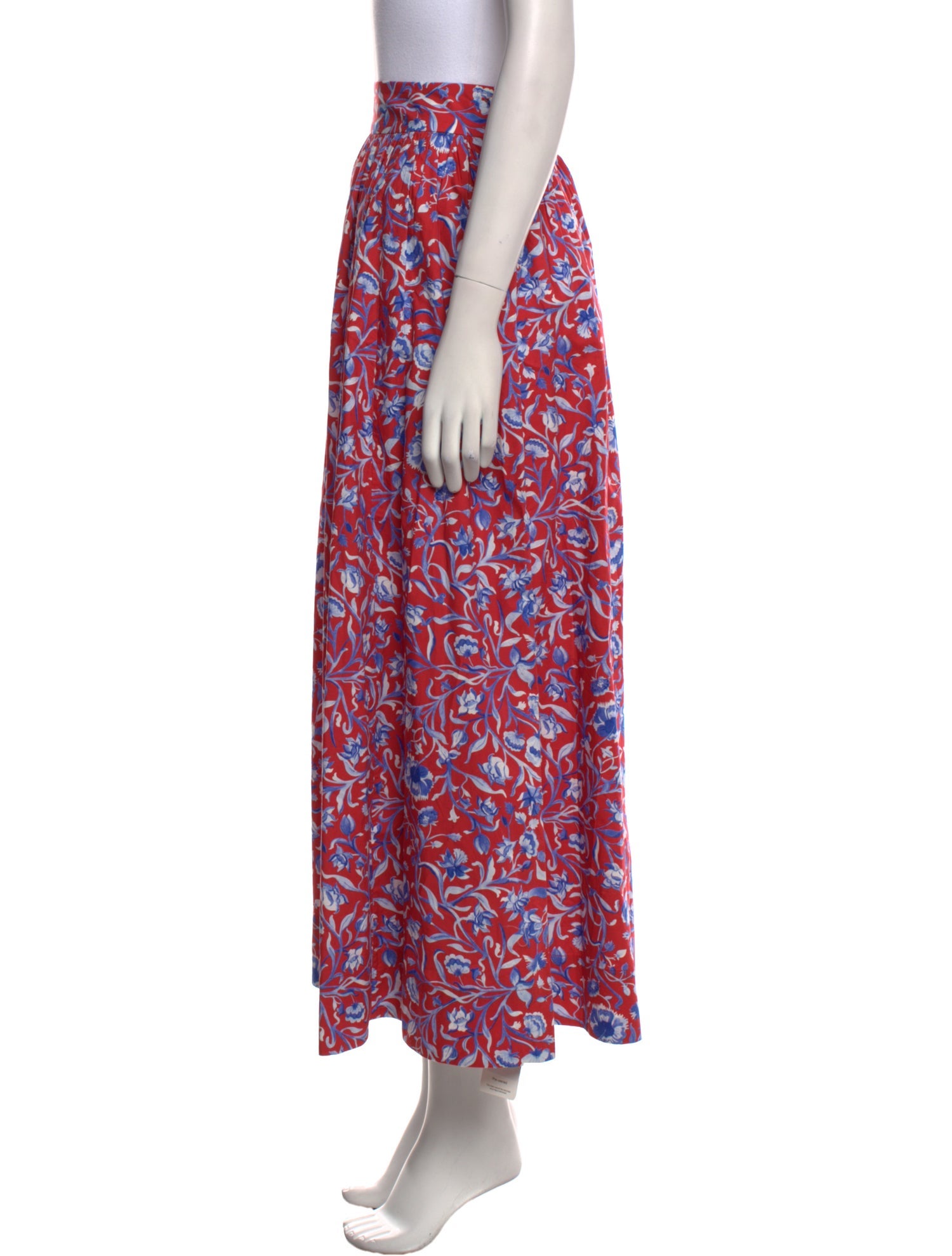 DÔEN Floral Print Midi Length Skirt