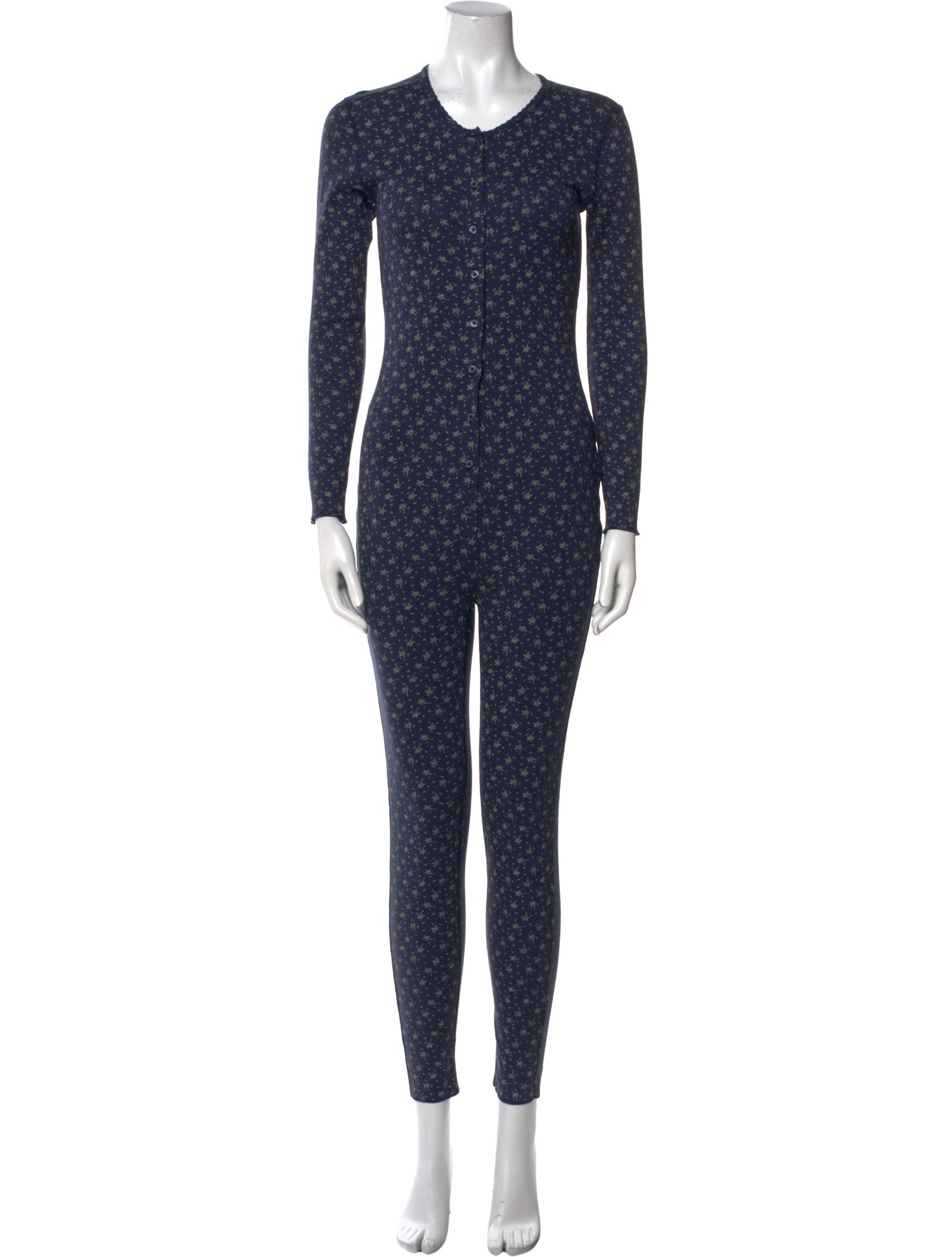 DÔEN Printed Crew Neck Jumpsuit w/ Tags