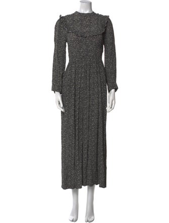 DÔEN Floral Print Long Dress