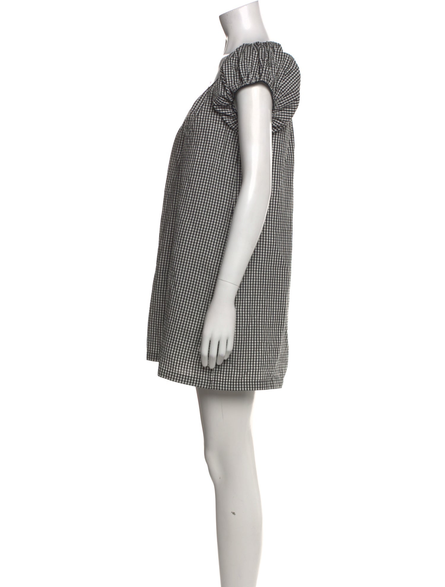 DÔEN Plaid Print Mini Dress