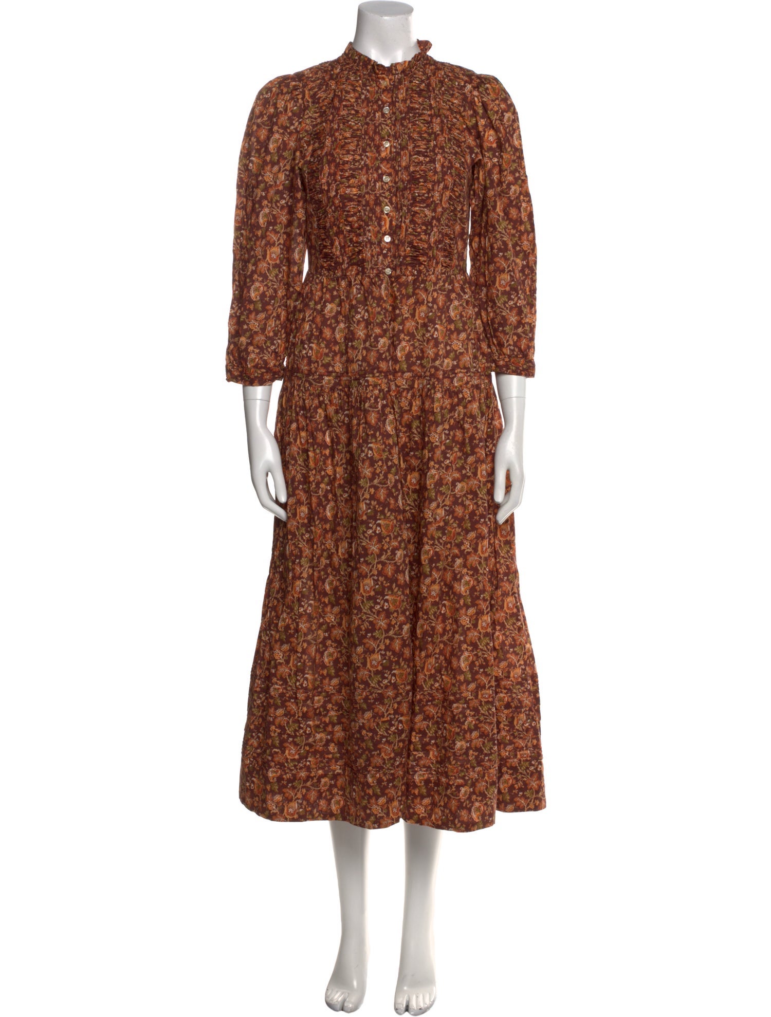 DÔEN Floral Print Long Dress