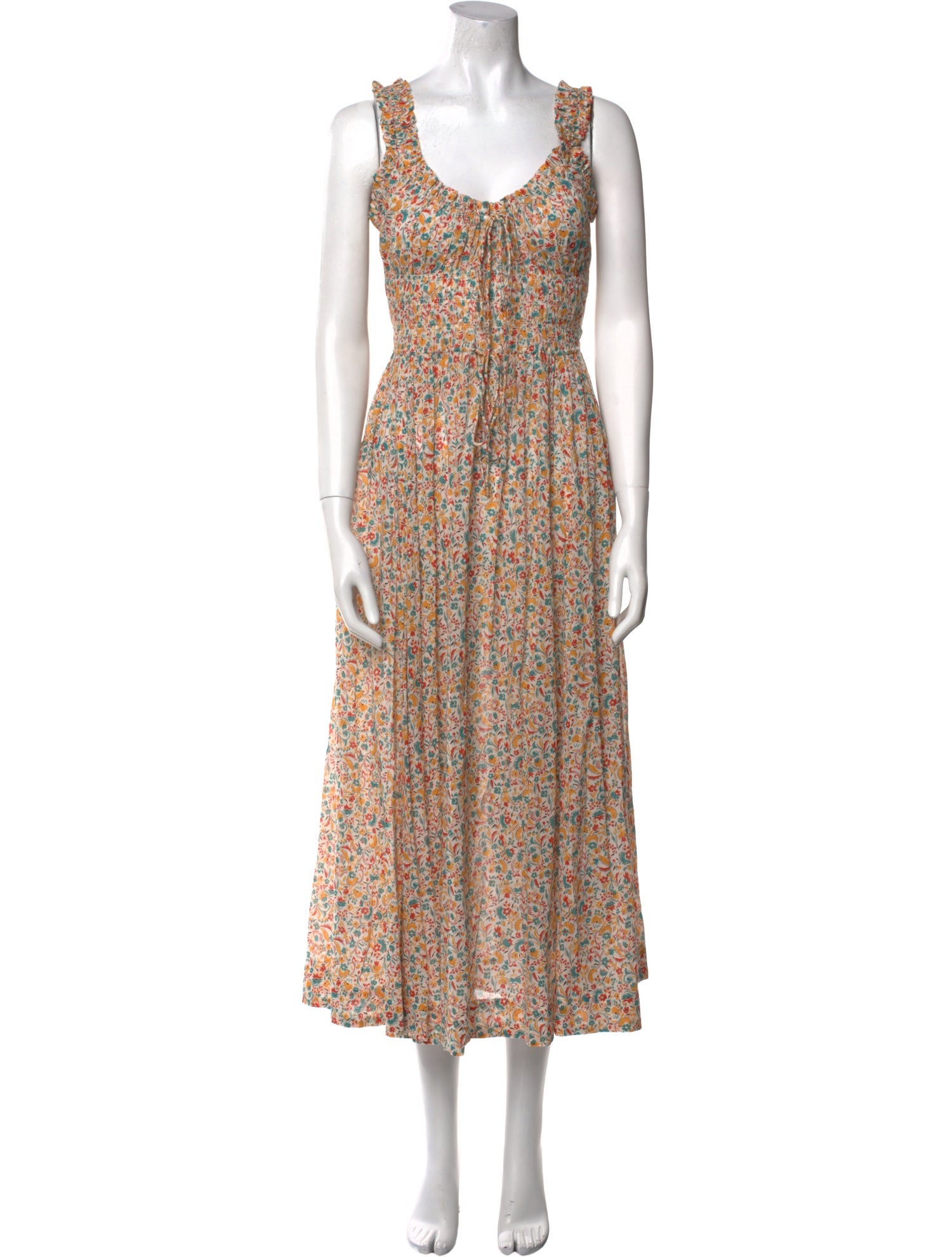 DÔEN Floral Print Long Dress