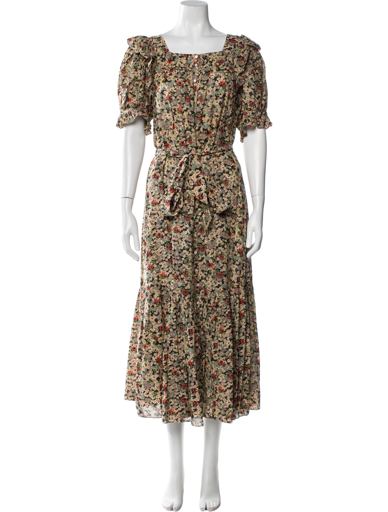 DÔEN Floral Print Long Dress