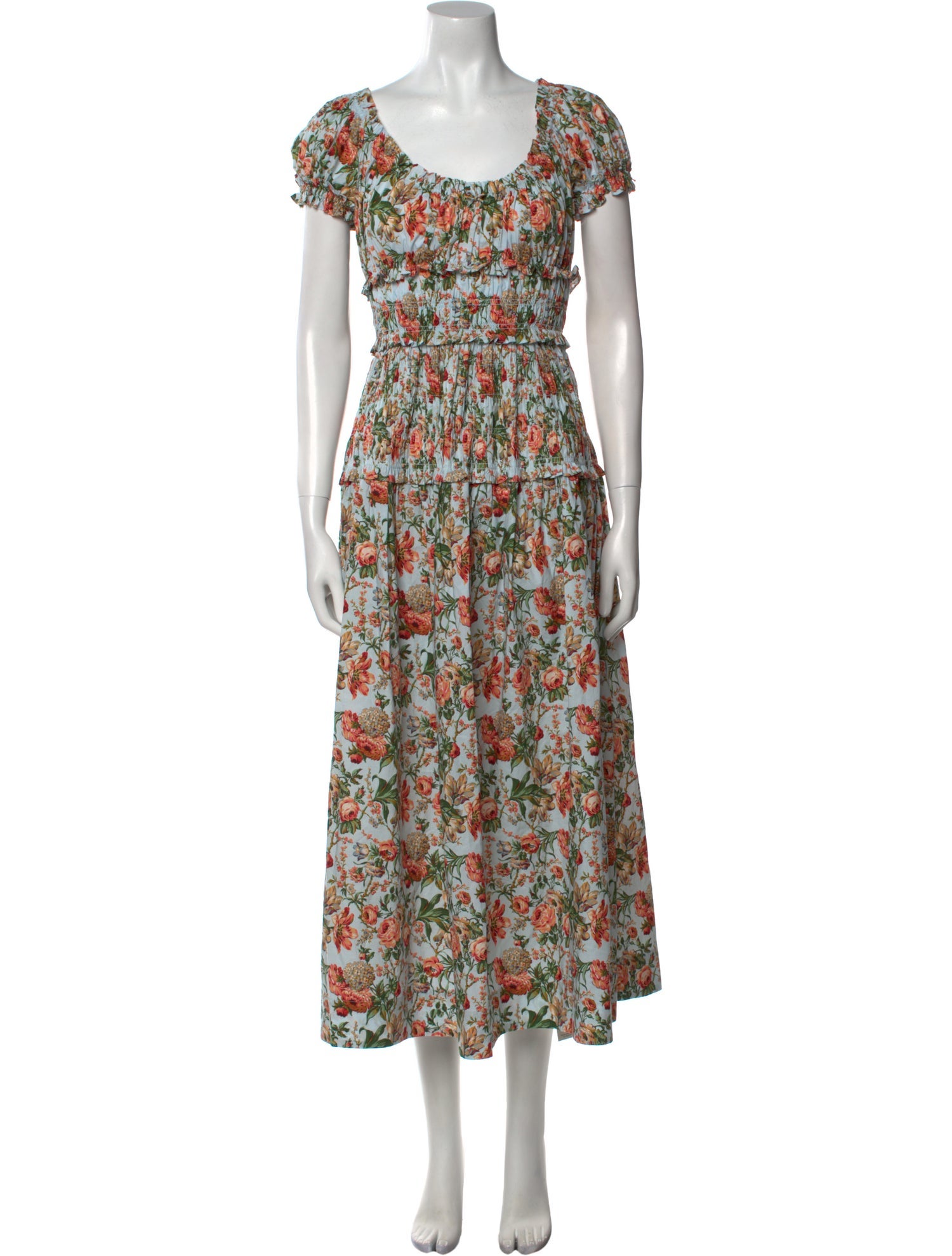 DÔEN Floral Print Long Dress