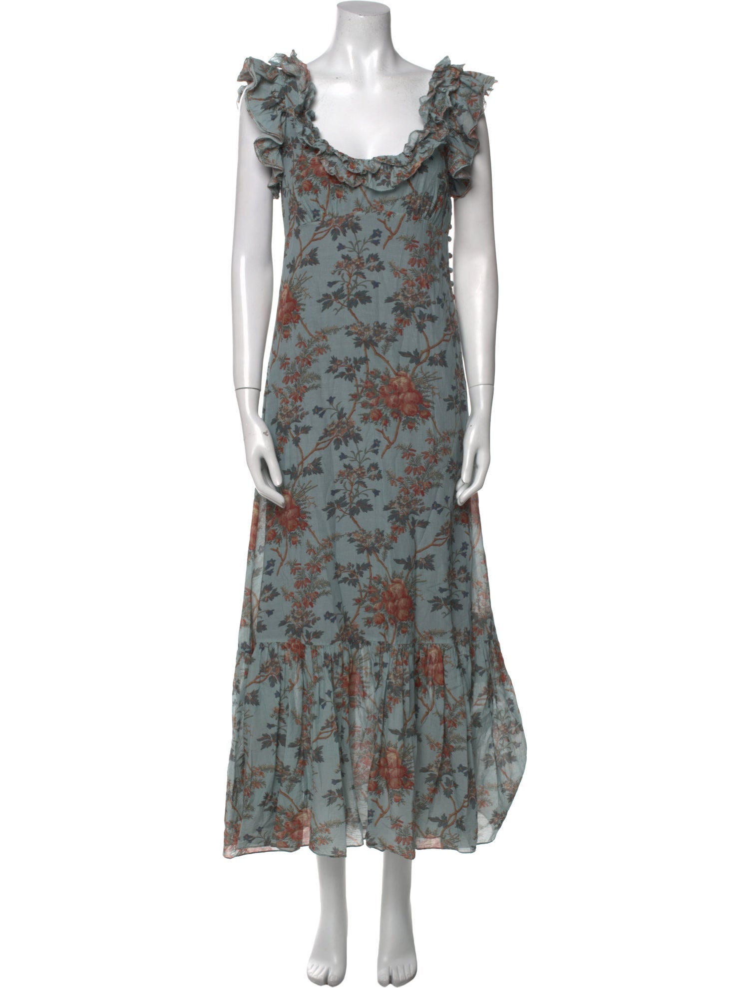 DÔEN Floral Print Long Dress