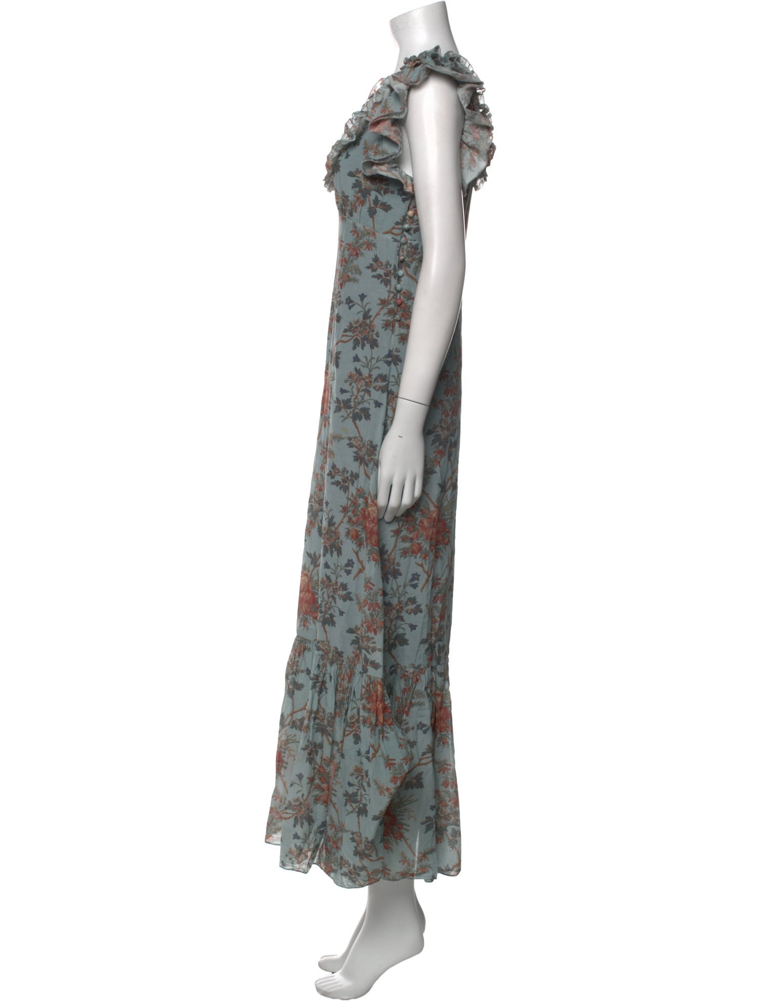 DÔEN Floral Print Long Dress