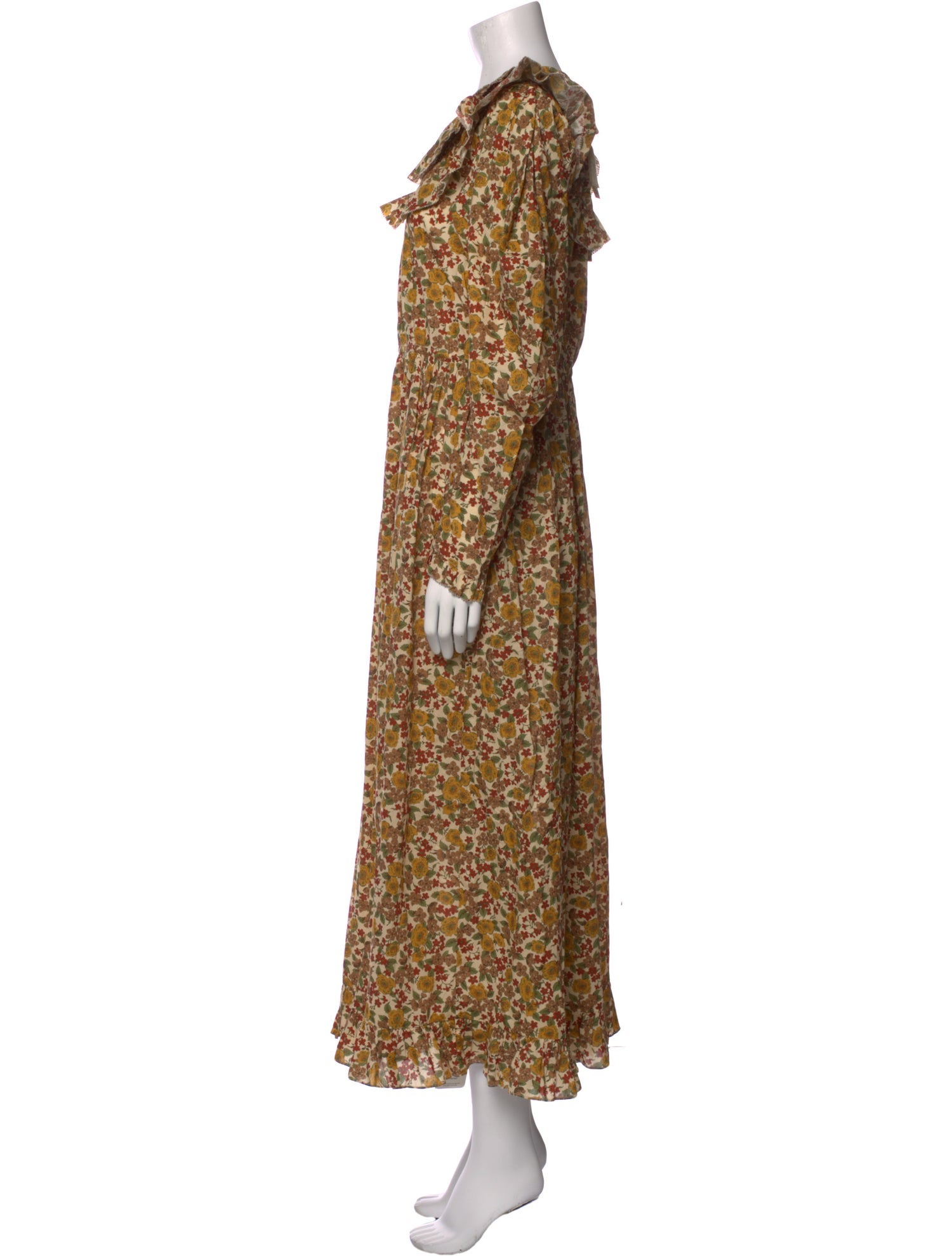 DÔEN Floral Print Long Dress w/ Tags