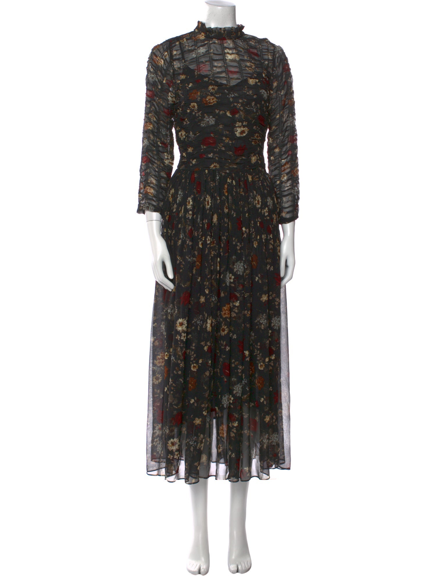 DÔEN Floral Print Long Dress