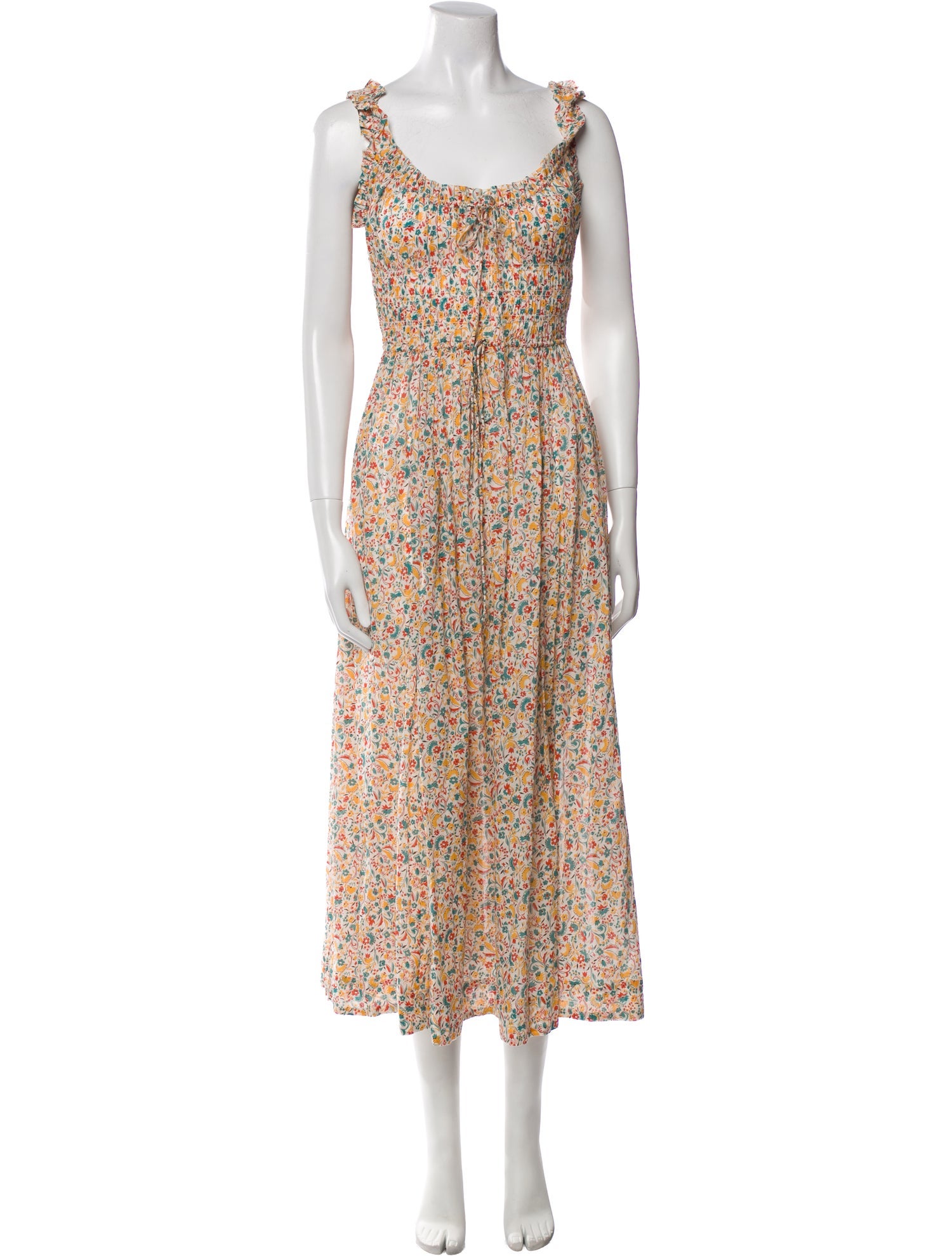 DÔEN Floral Print Long Dress