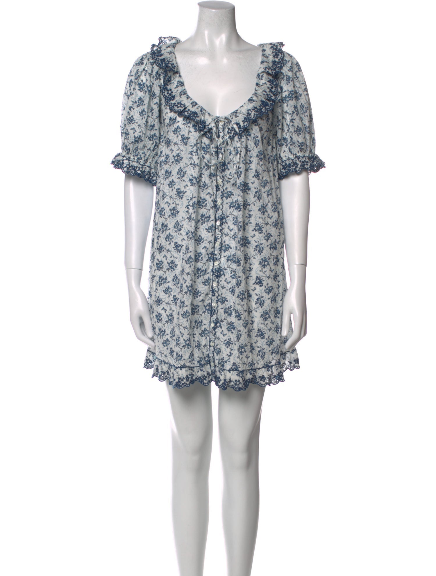 DÔEN Floral Print Mini Dress