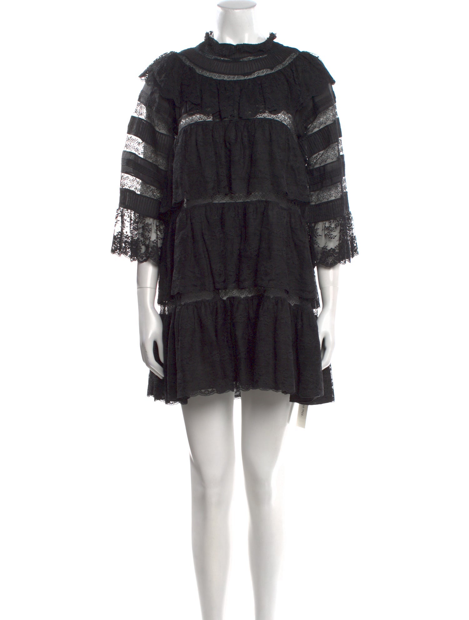 DÔEN Lace Pattern Mini Dress