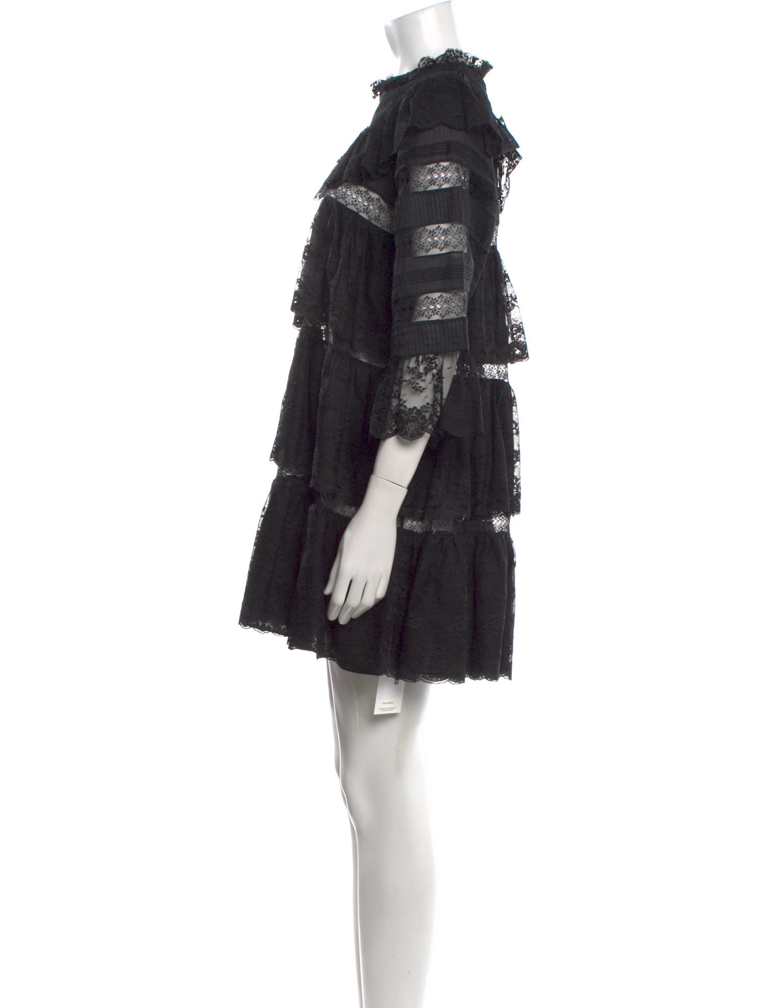 DÔEN Lace Pattern Mini Dress