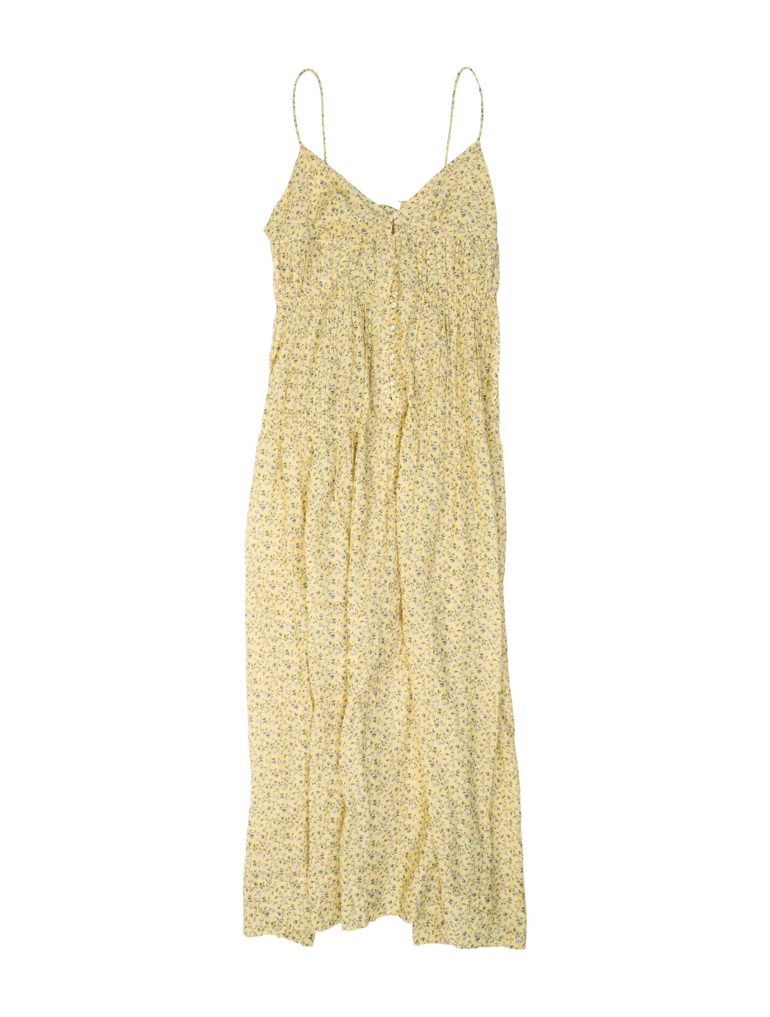 DÔEN Floral Print Midi Length Dress