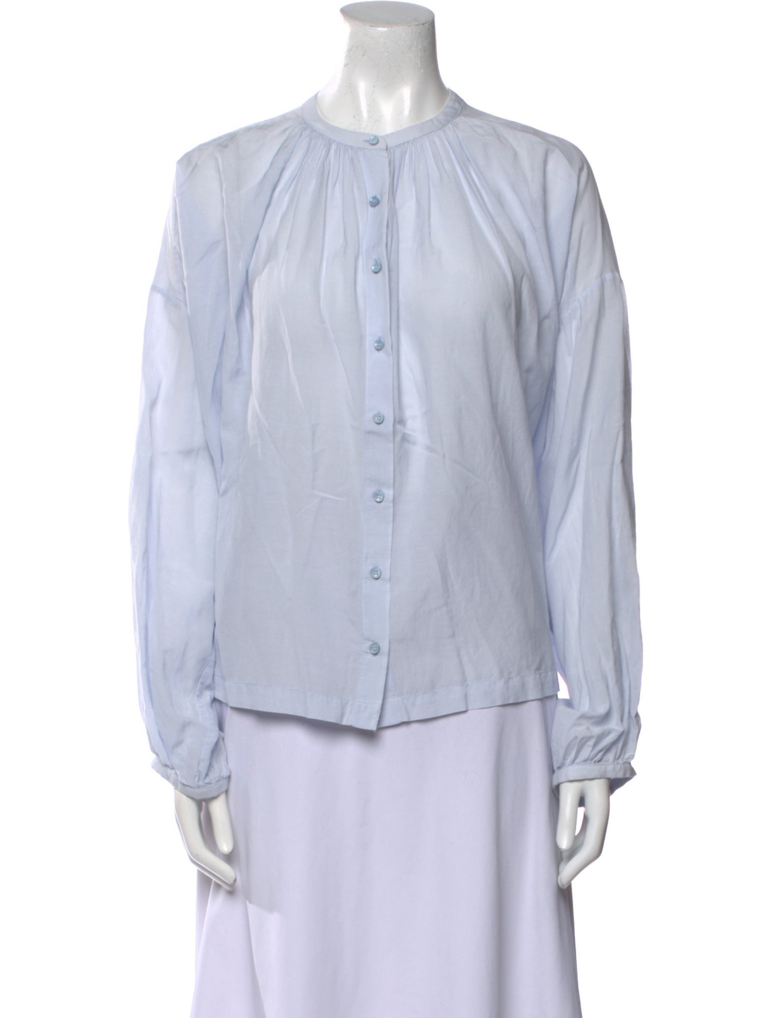 DÔEN Crew Neck Long Sleeve Blouse