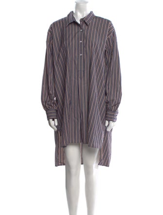 DÔEN Striped Knee-Length Dress