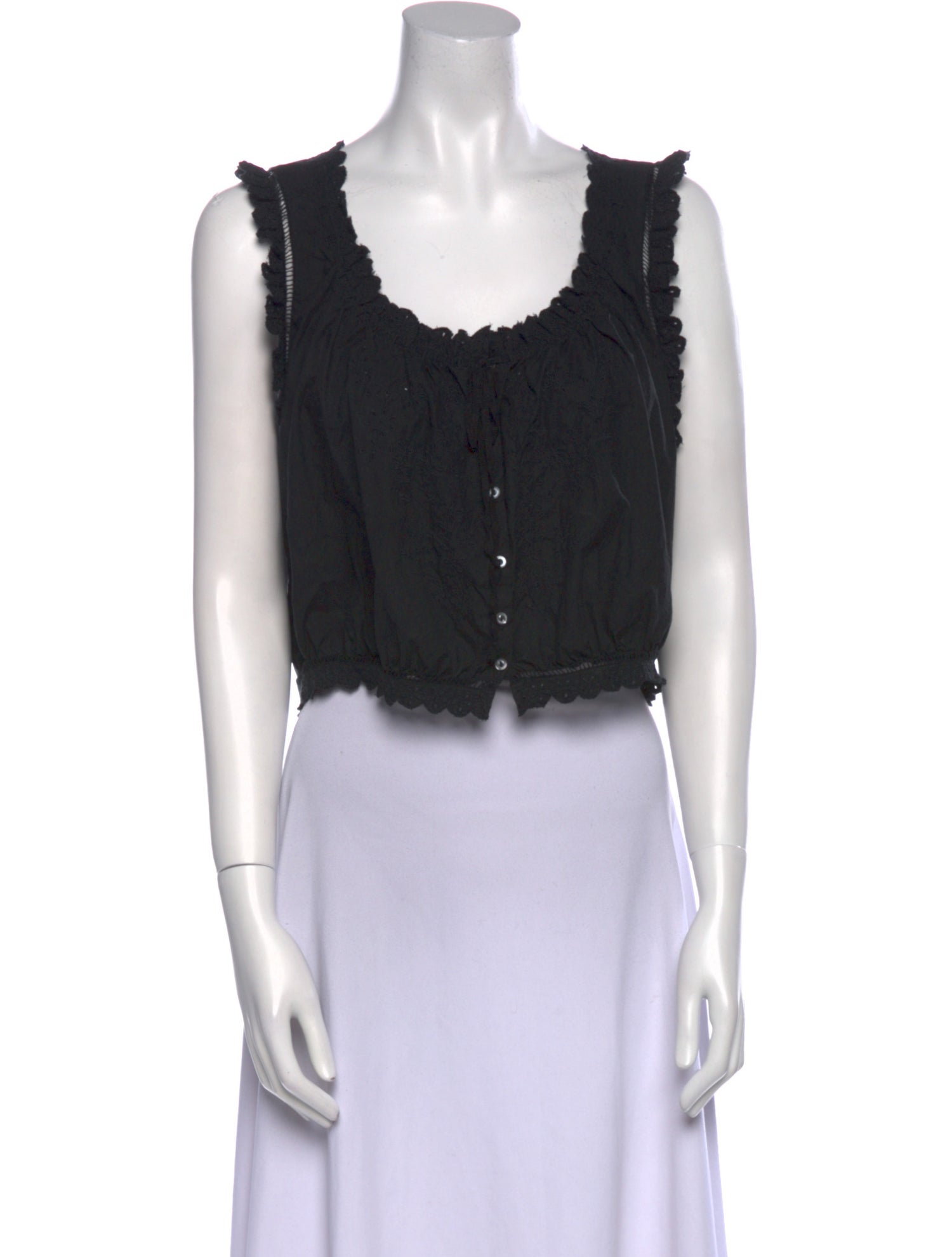 DÔEN Traveler Top Scoop Neck Crop Top