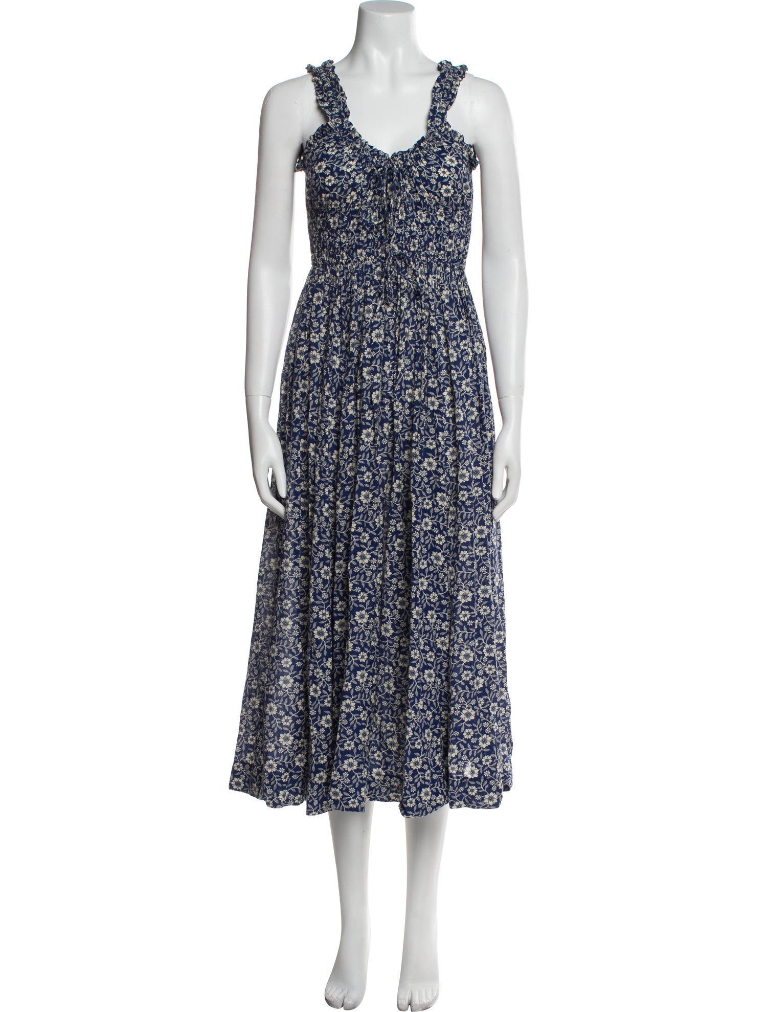 DÔEN Floral Print Long Dress