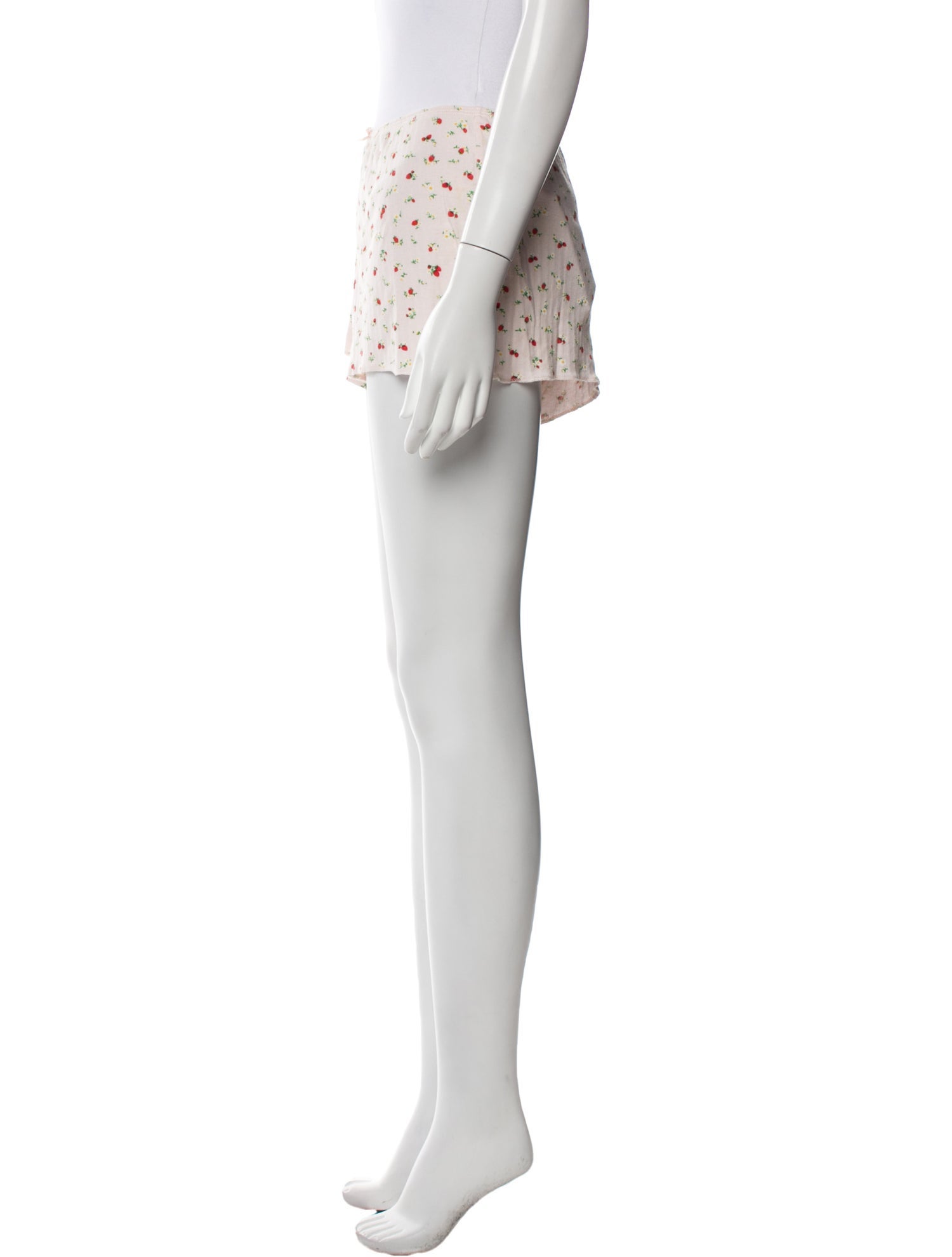 DÔEN Floral Print Mini Shorts