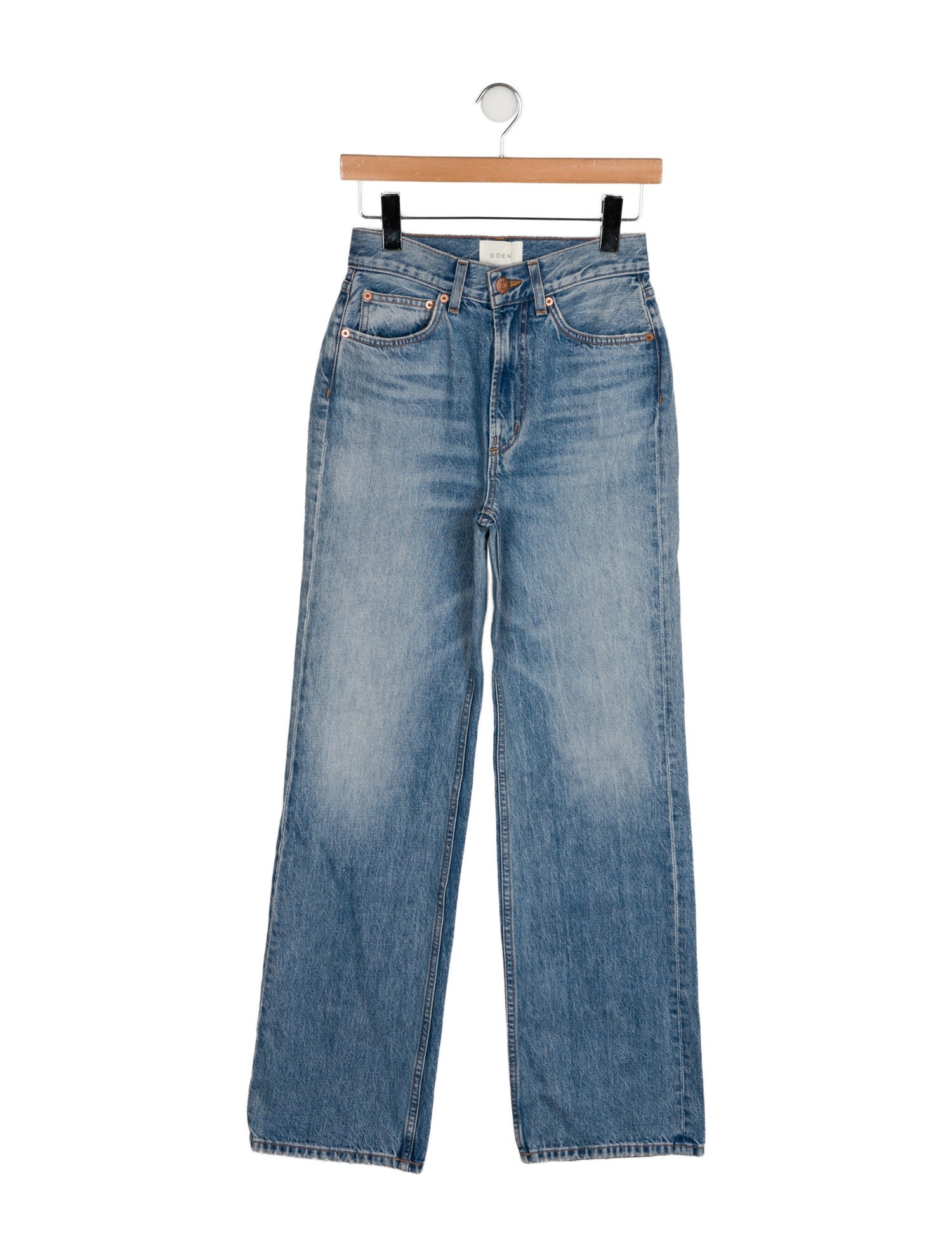 DÔEN Mid-Rise Wide Leg Jeans