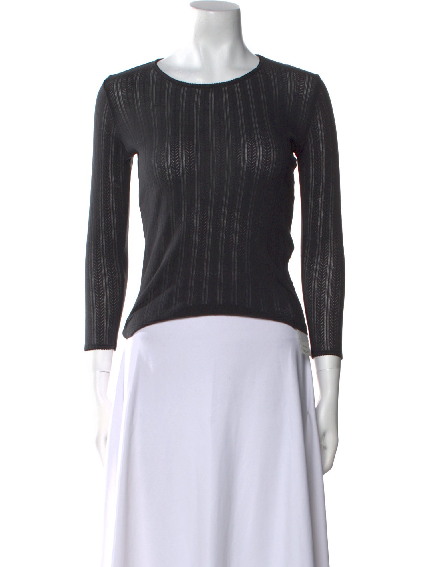 DÔEN Scoop Neck Long Sleeve Top