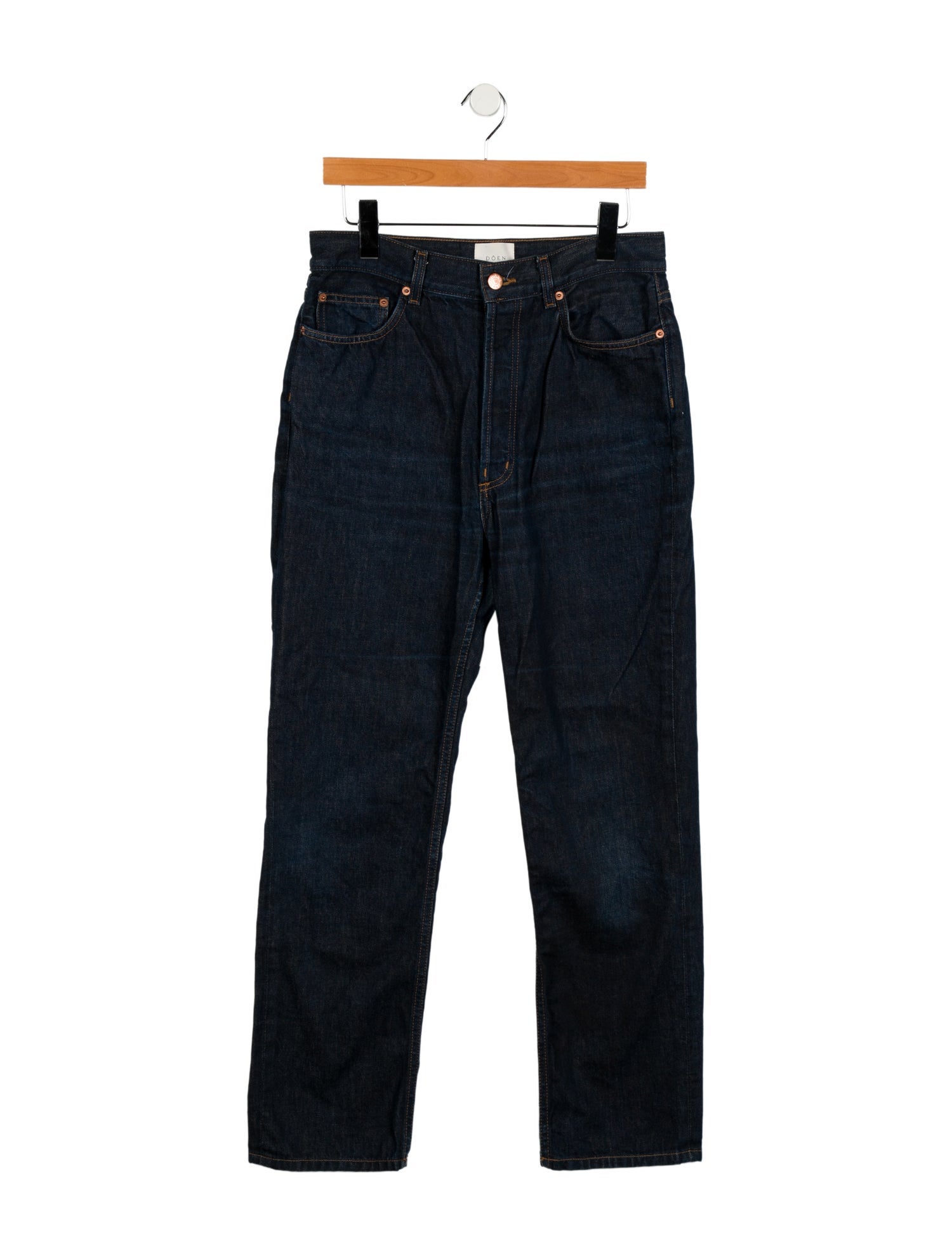 DÔEN High-Rise Straight Leg Jeans