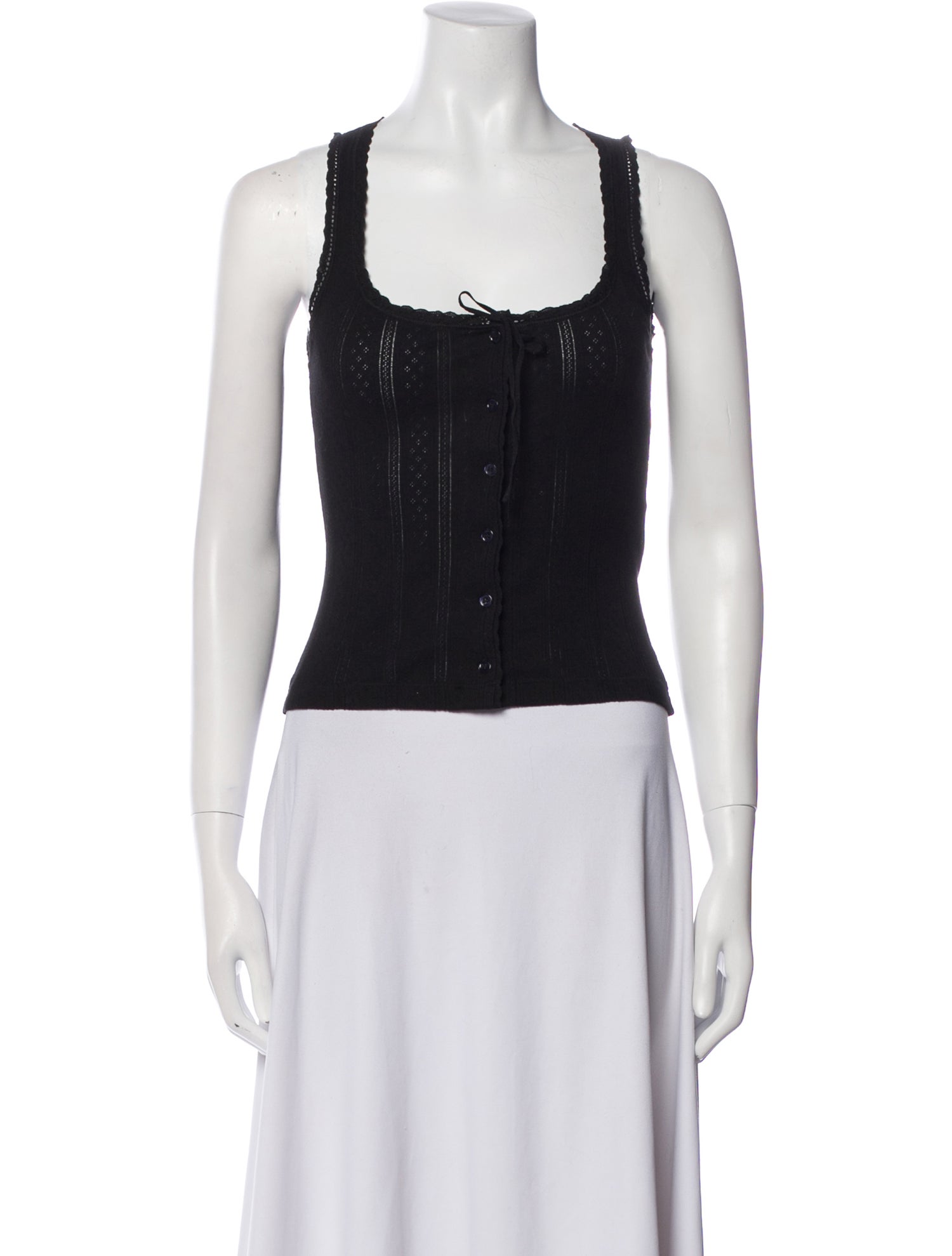 DÔEN Lois Tank Square Neckline Crop Top