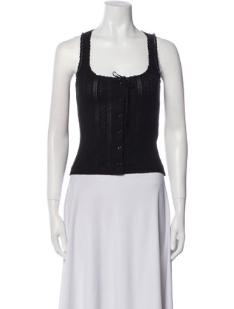 DÔEN Lois Tank Square Neckline Crop Top