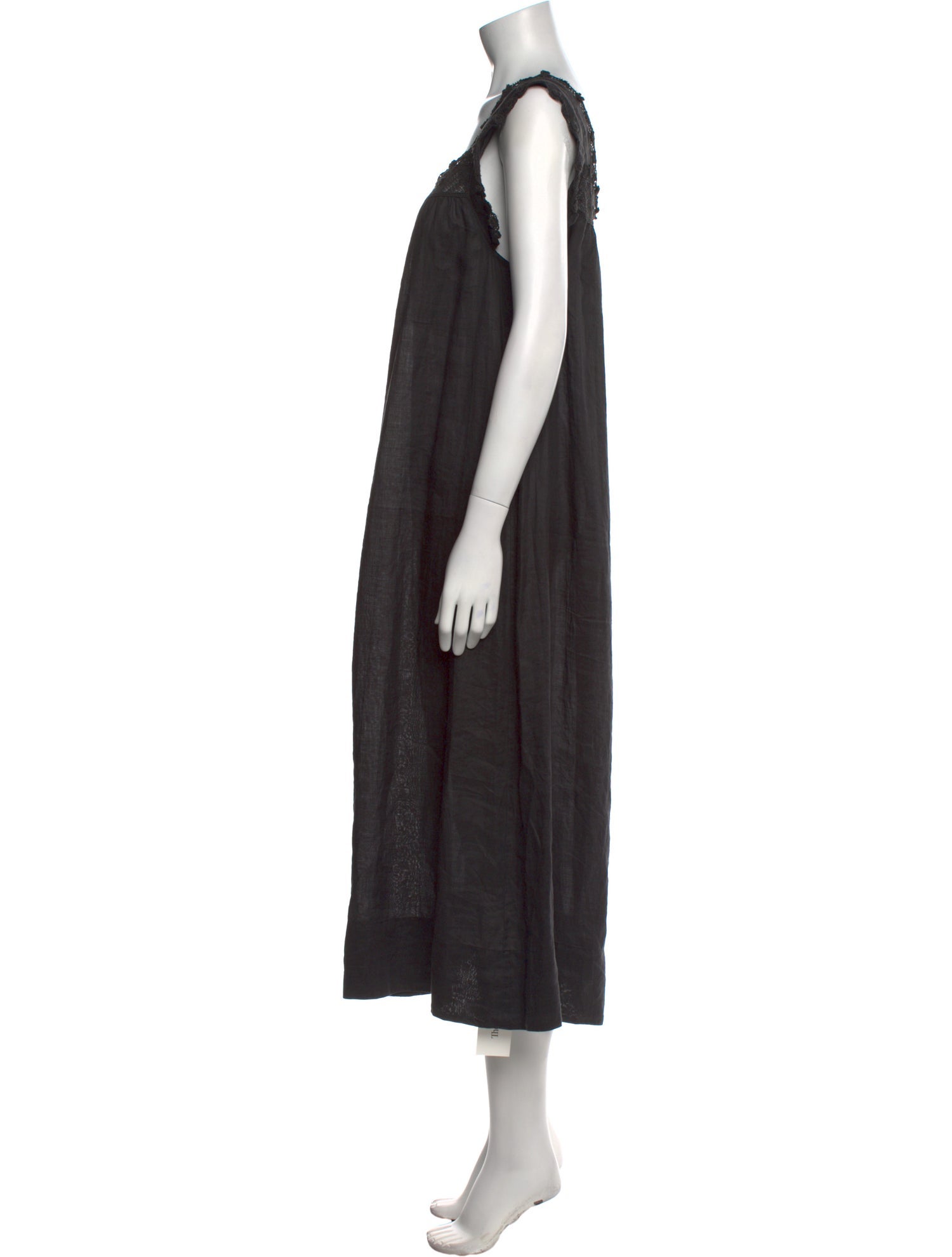 DÔEN Square Neckline Midi Length Dress