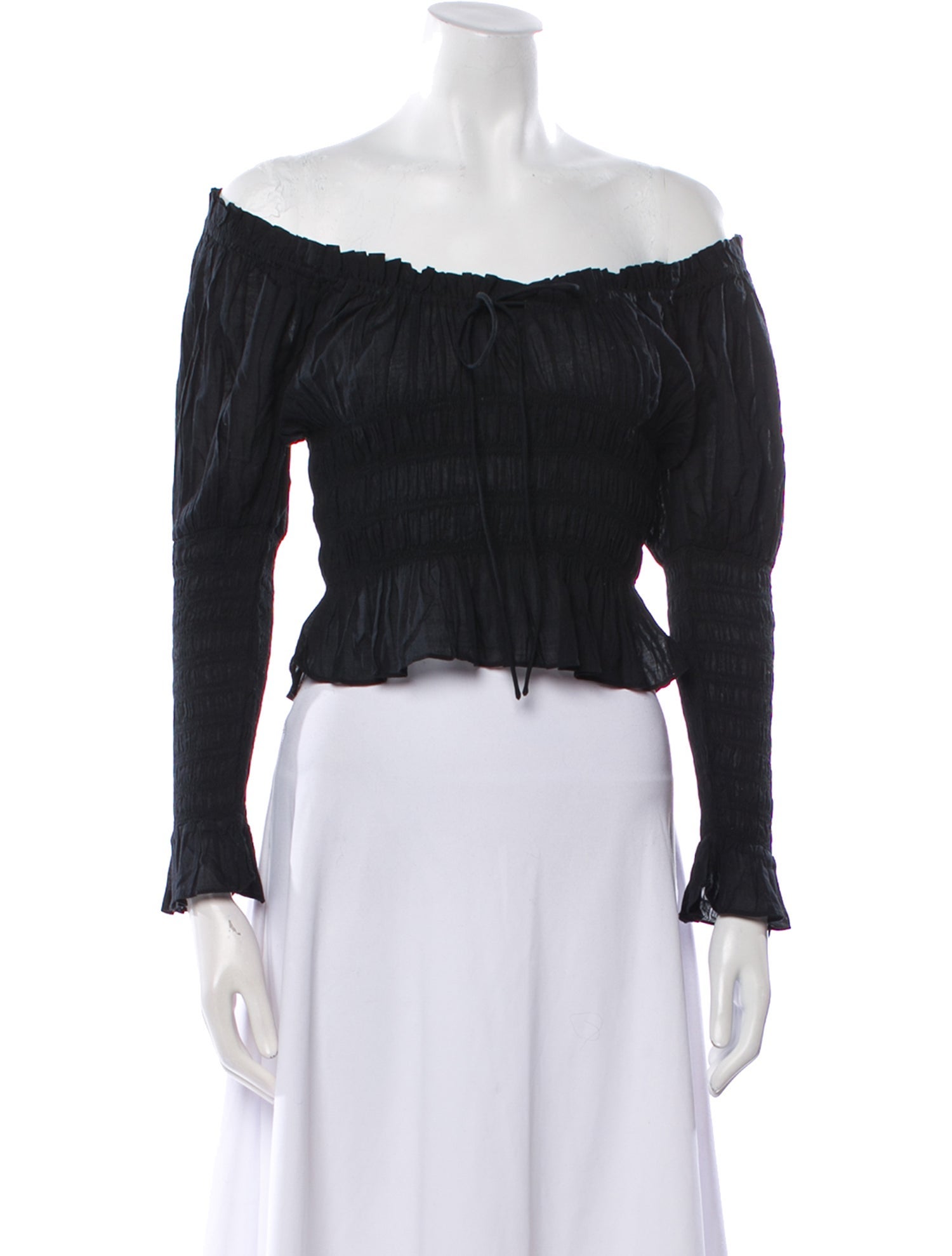 DÔEN Off-The-Shoulder Long Sleeve Crop Top w/ Tags