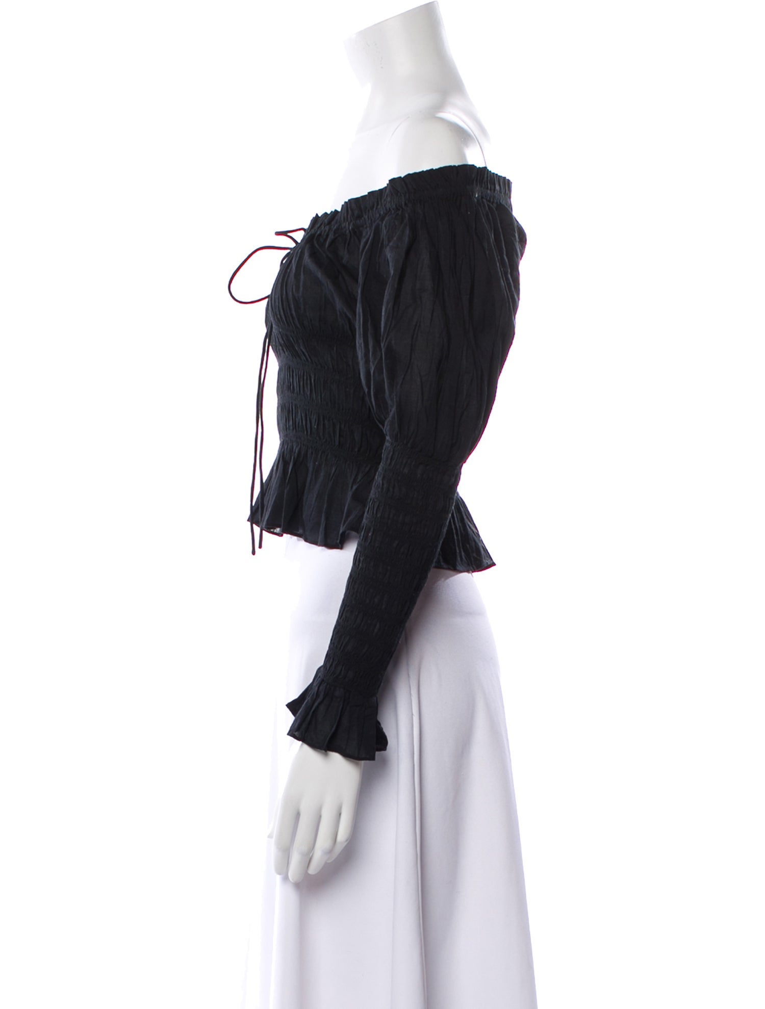 DÔEN Off-The-Shoulder Long Sleeve Crop Top w/ Tags