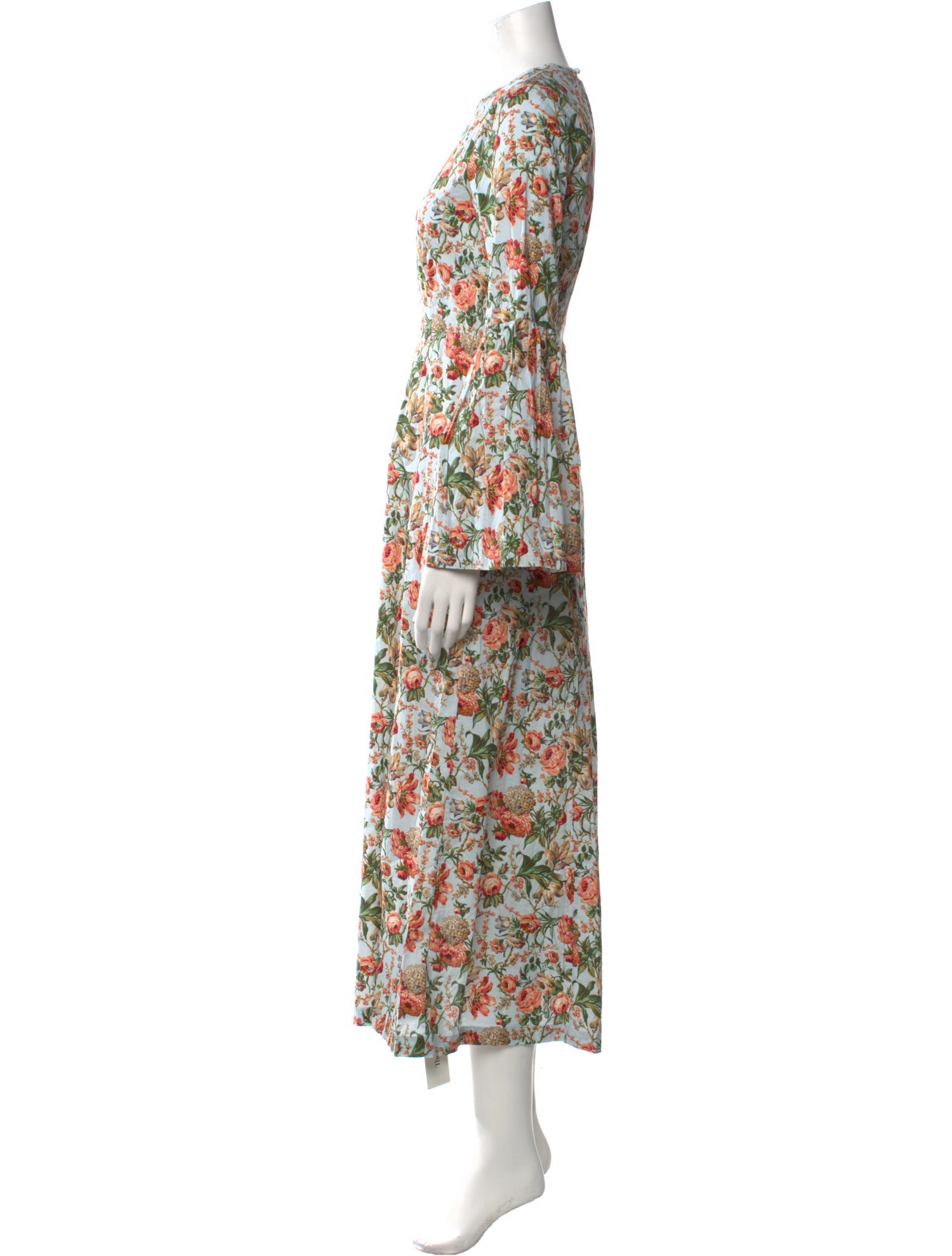 DÔEN Floral Print Long Dress w/ Tags
