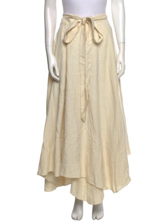 DÔEN Silk Midi Length Skirt