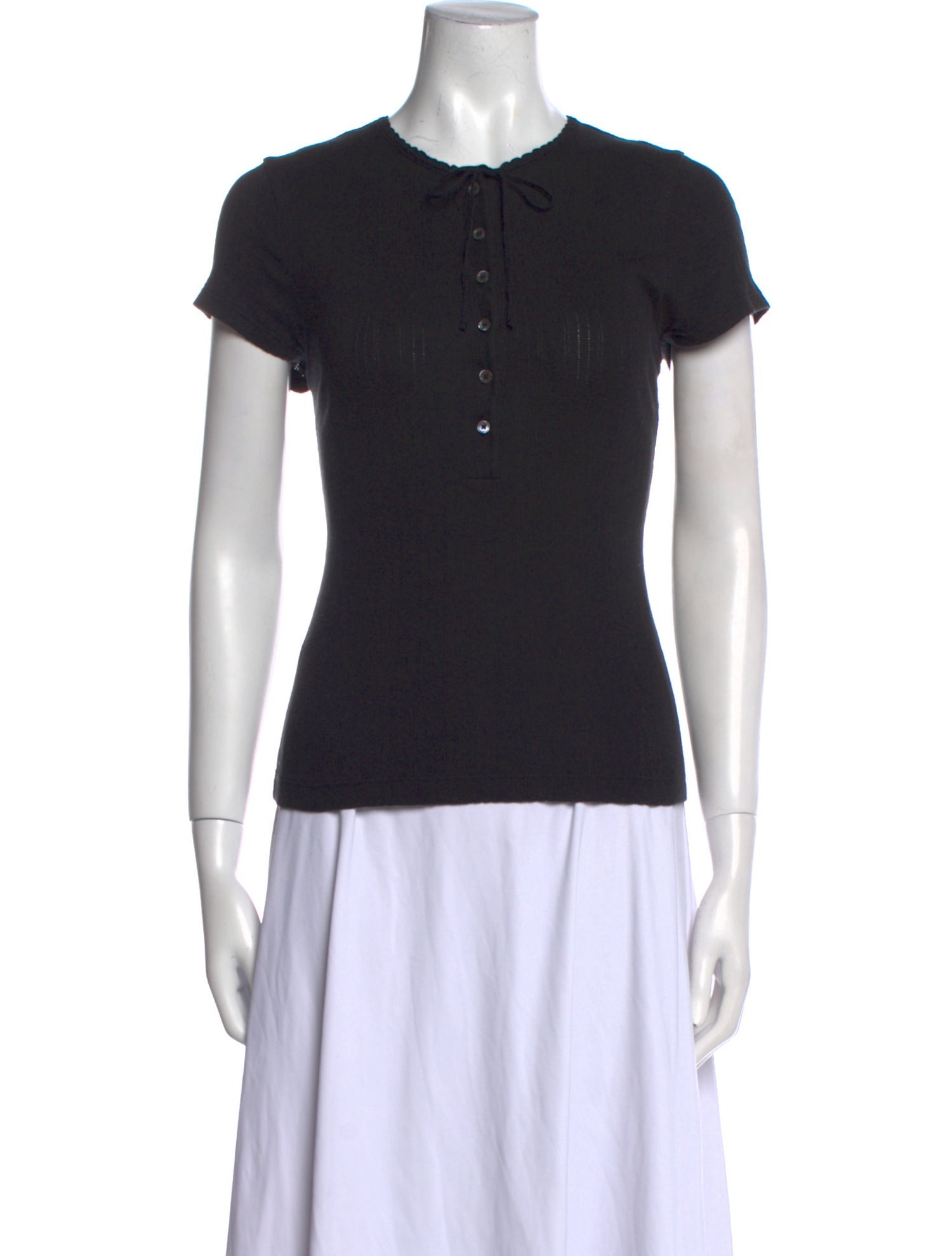 DÔEN Crew Neck Short Sleeve Polo