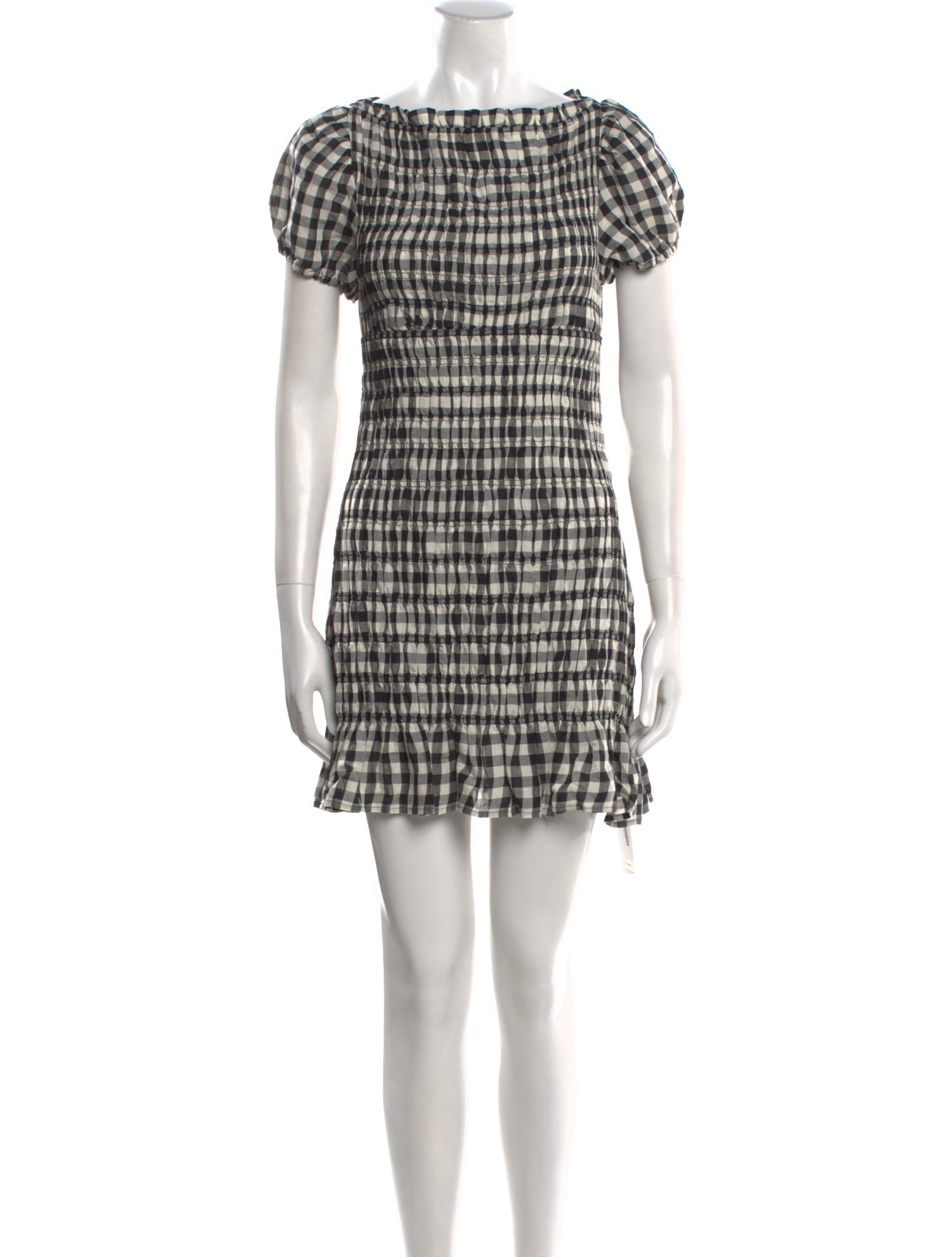 DÔEN Plaid Print Mini Dress