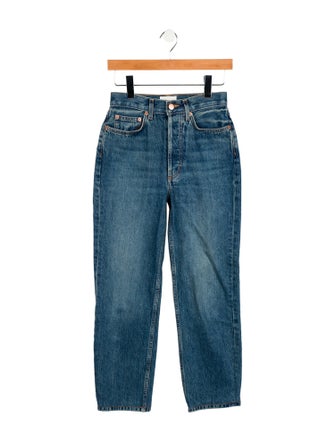 DÔEN High-Rise Straight Leg Jeans