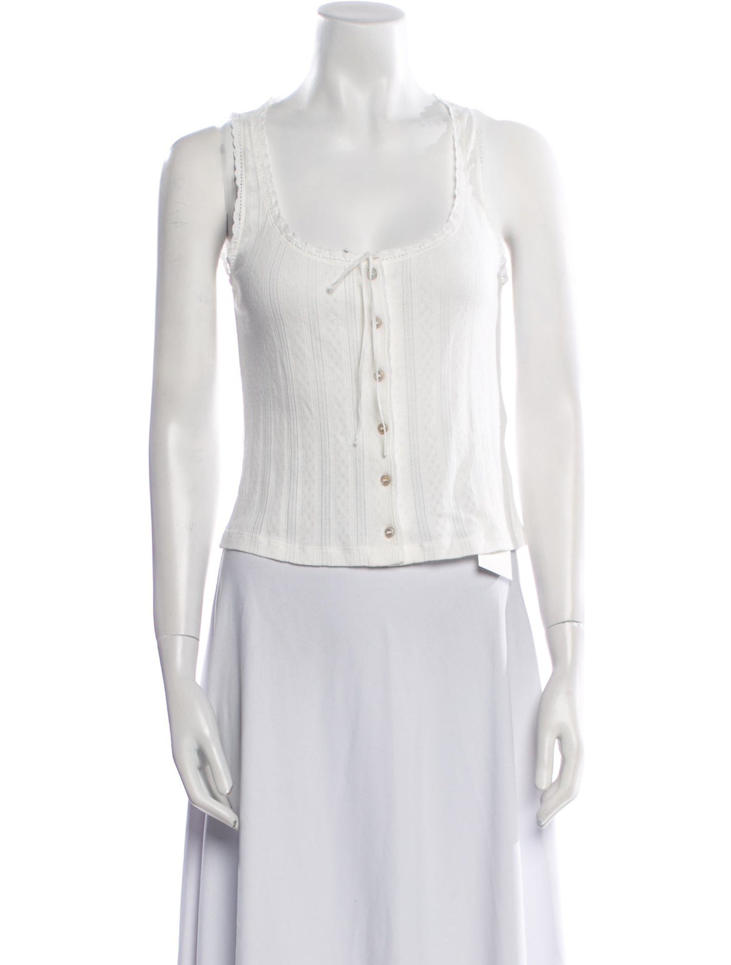 DÔEN Square Neckline Sleeveless Crop Top