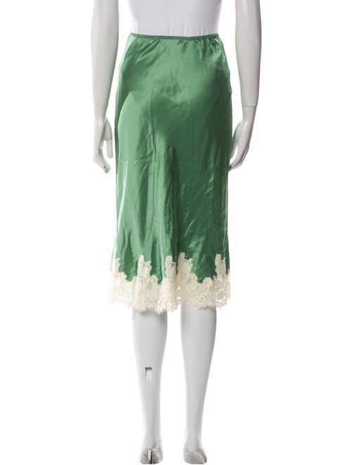 DÔEN Silk Knee-Length Skirt